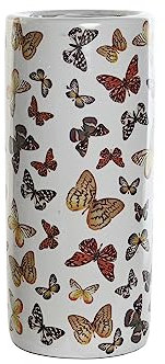 DonRegaloWeb Porte-Parapluie Papillons, Porcelaine, 44,5x19,5 cm