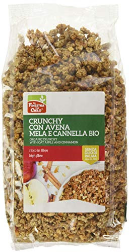 La Finestra Sul Cielo Crunchy co Avena Mela Cannella, 375g (Bio)