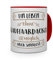 printplanet® Tasse mit Aufdruck Rauhaardackel - Motiv Sinnlos - Namenstasse, Kaffeebecher, Mug, Becher, Kaffeetasse - Farbe Rot