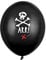 Luftballons Piraten 30cm 6er Set mit Aufdruck Totenkopf Latex Geburtstag Ballondeko Partyballons
