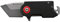 Smith & Wesson Benji 6,3 cm High Carbon S.S. Klappbares Schlüsselanhänger-Messer mit 4,4 cm modifizierter Tanto-Klinge und G10-Griff für Outdoor, Taktik, Survival und EDC, Schwarz
