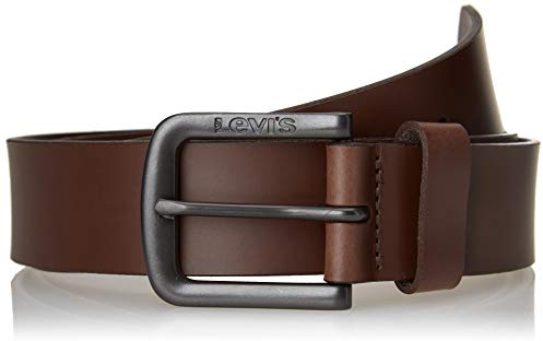 Levi's Men's Seine Metal Belt, Dunkelbraun, 105