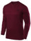 TCA Element Sport Langarmshirt Herren - Funktionsshirt mit Rundhalsausschnitt - Laufshirt Running Shirt atmungsaktiv - Langarm Sportshirt - Sport Oberteil - Cabernet, M