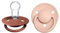 BIBS De Lux Schnuller 2er-Pack, BPA-frei, Kirschform Nippel. Silikon, Hergestellt in Dänemark. 0-36 Monate (2er Pack), Woodchuck/Blush