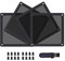 BRIEFCEC Dust Filter 140mm for Computer Cooler Fan/PSU/Routers NYLON 80 Mesh, Magnetic Frame Dust Mesh PC Cooler Filter Dustproof (NYLON, 4Pack, Black)