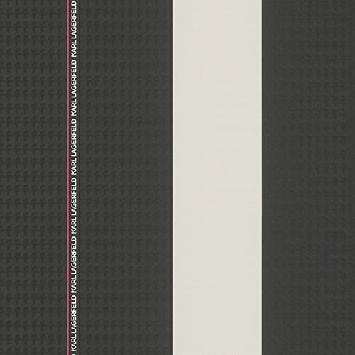 Papier peint à motifs graphiques Profhome 378482-GU papier peint intissé lisse design brillant noir blanc violet 5,33 m2