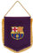 Wimpel Barça, offizielle Kollektion FC Barcelona, 10 x 8 cm, marine