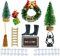 LANMANUO Wichtel Zubehör Weihnachten 13PCS Wichtel Set Weihnachtswichtel Komplettset Tür Miniatur Wichtel Tür Weihnachtsdeko für Weihnachten Adventsgeschenk