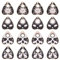 SUNNYCLUE 1 Box 24 Stück Ouija Brett Anhänger Planchette Anhänger Tarot Stil Sonne Emaille Legierungs Anhänger Katze Ja Nein Ouija Anhänger Wahrsagerin Gothic Anhänger Für Die Schmuckherstellung Anhän