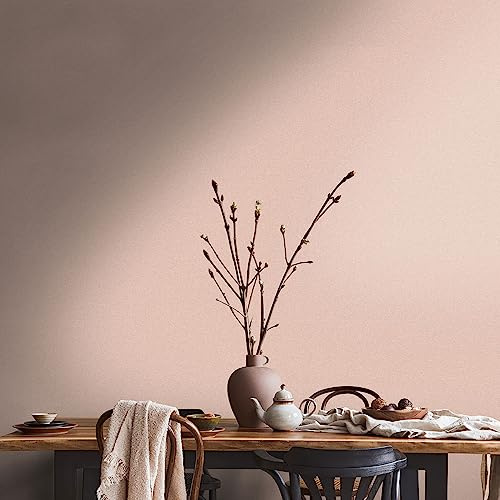 Livingwalls Travel Styles Non-Woven Wallpaper - Colour Textured Wallpaper in Pink - Scandinavian Wall Wallpaper for Various Rooms in 10.05 m x 0.53 m