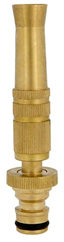 Amig - Boquilla de Riego - 100 mm - Lanza de Riego Regulable con Gran Caudal de Agua - Ideal para Grandes Superficies - Fabricado con Latón - Dorado Mate