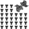 30 Clips de Bisagra de Gabinete, Clip Restricción Ángulo Bisagra para Blum 38C315B3 Mini Bisagra Puerta Gabinete Nailon Limitador de 86 Grados Clip Limitador de Bisagra para Cocina y Hogar