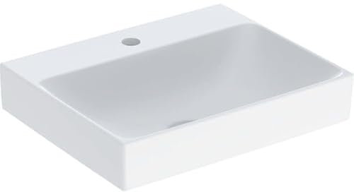 Geberit ONE Waschtisch Abgang vertikal, 50x14x40cm, 505.02; Ausführung: Hahnloch mittig