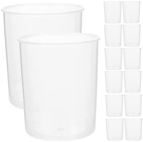 MILISTEN Juego de 50 Vasos Medidores de Plástico Vasos Mezcladores Graduados para Medir Epoxi para Leer