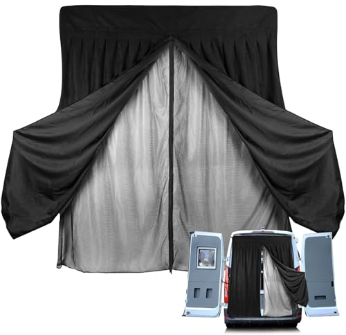 Moskitonetz Van mit Magnetismus, Fliegengitter Auto für Mercedes Vito,Volkswagen Transporter und Volkswagen California,135×145cm Heckklappe Moskitonetz,für Camping Zubehör