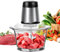 Electric Food Processors & Chopper with 2L Glass Container, Food Processor Vegetable Chopper with 2 Speeds Setting, Meat Grinder with 4 bi-Level Blades for Meat Vegetable Fruit
