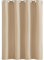 Rideau à Oeillets 1 Pièce, 90 x 220 cm Polyester Couleur Pure Rideau Thermique Isolant Anti Chaud Intérieurs Lisse Décoration D’Intérieur Lavable pour Salon Moderne, Couleur Crème