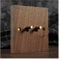 Interruptor de Palanca, Interruptor de Pared de 1 vía/2 vías, 3 Unidades, 2 vías, diseño Antiguo, Placa de Madera, Estilo Industrial, Enchufe de Interruptor de luz, Madera Maciza, latón(2gang 1way)