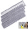Funda de Microfibra Para Aspiradora de Ventanas, 4 Piezas Para Repuestos de Limpiacristales Kärcher (WV2 WV5—Gris)
