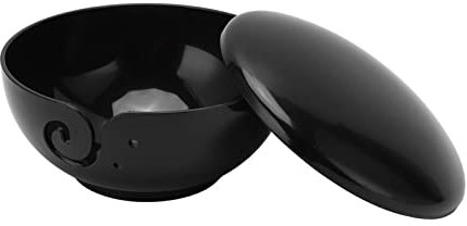 SUPYINI Yarn Bowl with Lid, Plastic, Shiny Surface, Exquisite Texture, Keeps Clean, Knitting Bowl Crochet Yarn Balls
