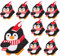 Weihnachts-Lutscherkarten Mit Weihnachtsmann Und Pinguin – 50 Stück Süßigkeiten-Halterkarten, Zuckerhut-Paket | Dekorative Papierkarten Für Süßigkeiten, Kuchen Und Den Austausch