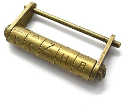 Cadenas à combinaison 5 lettres, verrouillage par mot de passe fixe, 1 pièce