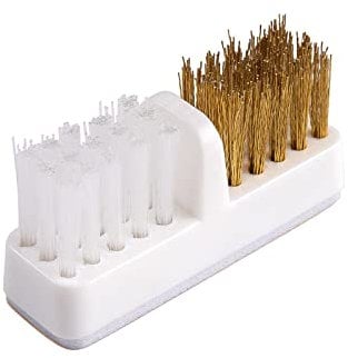 Hangsu Cleaning Brush,Nails Art Bits Cleaned Brush Nails Drill Head Cleaner Brush Coppers Wire Drill Cleaner Nails Art Tools for Salon Home