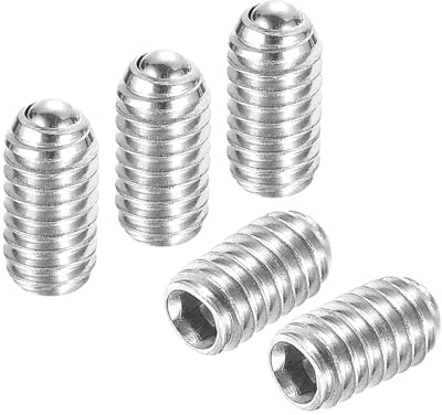 QUARKZMAN 15pcs Vis À Pointeau À Bille M3 x 6mm Acier Inoxydable 304 | Métrique Hexagonale À Ressort