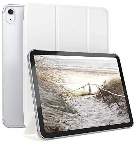 EAZY CASE - Schutzhülle für iPad 11. Generation A16 (2025) Hülle 11 Zoll Smart Cover Tablet Case Smartcase zum Aufstellen Klapphülle mit Standfunktion Sleep Wake Up Funktion Kunstleder Etui Weiß