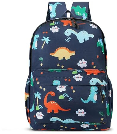Aucuu Kinderrucksack Jungen, Mini-Dinosaurier-Rucksack, Kindergarten Schulrucksäcke, Kleinkind Schultasche für Kinder, Jungen, Mädchen, Kleinkind