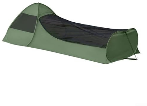 Hasaller Camping-Schlafsack, Zelte, Pop-Up-Netz-Schlafsack, Zelt, tragbares Camping-Netz, Unterschlupf, leicht, für den Außenbereich, Insektenschutz, Anti-Moskito-Schlafsack, Zelte mit Heringen (grün)