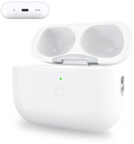 Custodia di ricarica wireless per Air Pods Pro di 1a/2a generazione, solo USB C, custodia di ricarica compatibile con Air Pod Pro di 1/2 generazione di tipo C, con pulsante di accoppiamento e