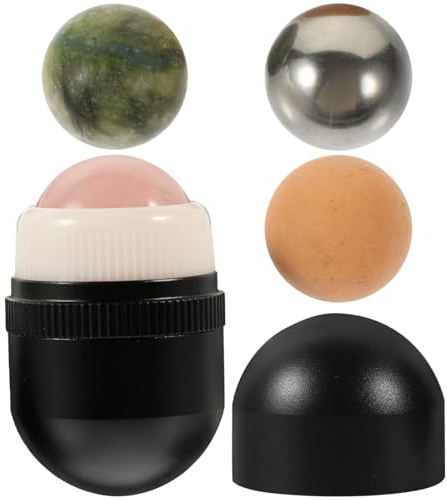 OSOLADY Gesichts-jaderoller Jade Fördert Hautdurchblutung Anti-aging Massageball Für Gesicht Und Augen Unterstützt Hautregeneration Verbessert Hautbild Und Falten