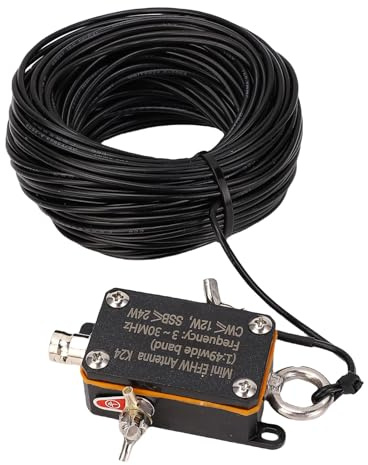 Vvikizy antennas a Onde Corte Portatili HF Fine Fed antennas Pocket EFHW 3 30MHz 40m 20m 15m 10m Bande per Radio Amatoriale, 1:49 Antenne Alimentate a Tasca Corta Balun con