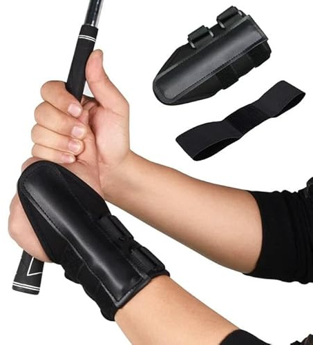 Meunhy Golf Wrist Trainer and Golf Swing Training Aid Arm Band,Training Gesture Alignment Practice Tool,for Correcting Playing Posture and Wrist's Angle,For Beginner Golfers,Black