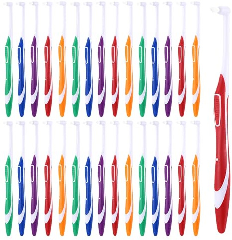 30 Stück Tuft Zahnbürste, Einbüschelzahnbürste, Getuftet Bürste Ultra Weich, Interspace Einzelne Getuftete Zahnbürsten, Detail Reinigung Weisheitszahnbürste Für Zahnreinigung Im Detail, 5 Farben