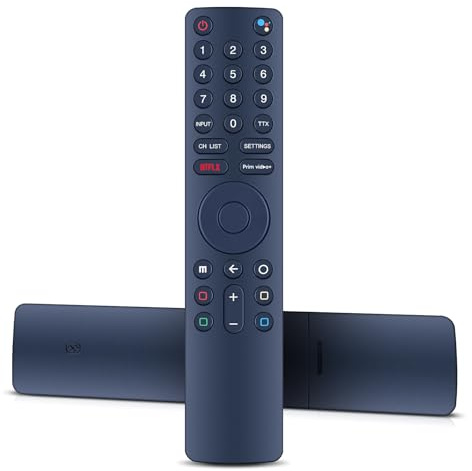 RYQIF XMRM-010 Sprachfernbedienung für Xiaomi MI TV 4S Android Smart TVs | 32M6-6AEU L32M5-5ASP L55MS-5A L65M5-5ASP-Modellen,Sprachsteuerung,Empfindlich,Voll Funktionsfähig