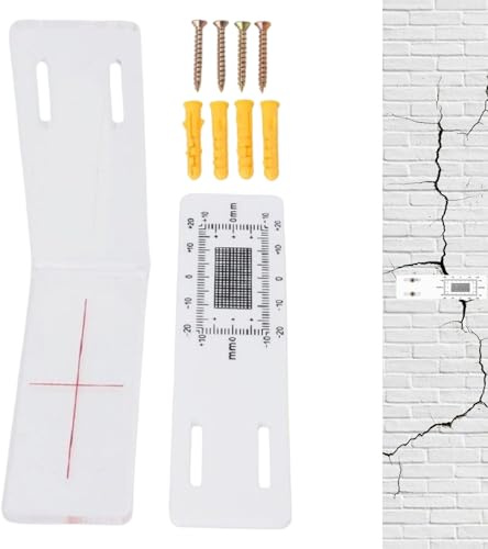 Rissmonitor L-förmiges Acryl-Messlineal Zur Messung | Instrument Für Die Überwachung Von Rissen In Bauwerken für die Verfolgung und Überwachung