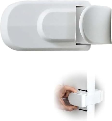 Snap On Door Lock No Tools or Adhesives Required Child Proof Lock Simple Install Safety Compatibility for Width Thick 3.5CM Door-Jamb Width 3.5CM
