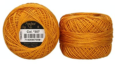 Anchor Perlgarn 8, 4591008-00307, Farbe:altgold, Stickgarne