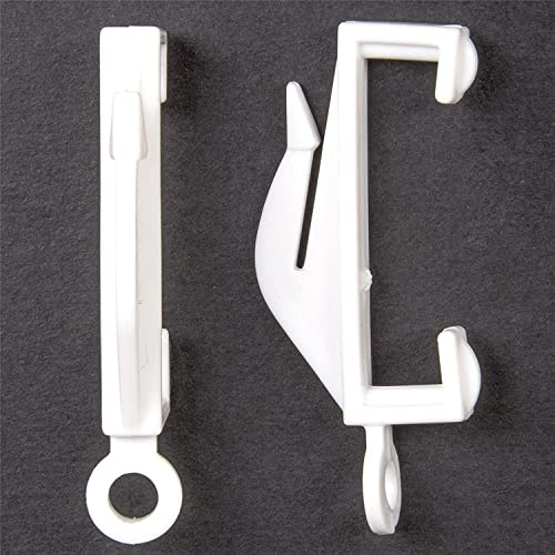 Fort Fasteners Curtain Rail Gliders To Fit Decorail Track White Maxi 20 Gliders