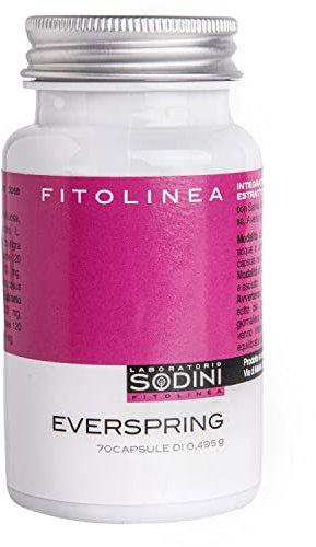 Everspring - Integratore Alimentare - con Passiflora, Avena, Equiseto e Salvia - per il Benessere della Donna in Menopausa - 70 Capsule