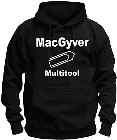 TShirt-People TSP MacGyvers Multitool Kapuzen-Sweatshirt Herren M Schwarz