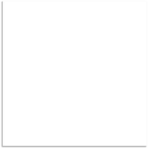 ARTLAND Spritzschutz Küchenrückwand aus Alu für Küche Herd Spüle 60x60 cm (BxH) Uni Farbe Weiß matt L1QY