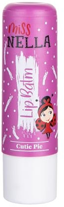Miss Nella CUTIE PIE, purple Hypoallergenic children Lip Balm, Non Toxic Make Up for kids, perfect for those with sensitive skin.
