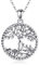 AEONSLOVE Lebensbaum Kette Damen Mutter Tochter Kette Baum des Lebens Anhänger Silber 925 Muttertag Mama Halskette Geschenk für Mütter Oma Mothers Day Gifts (3 Kinder)