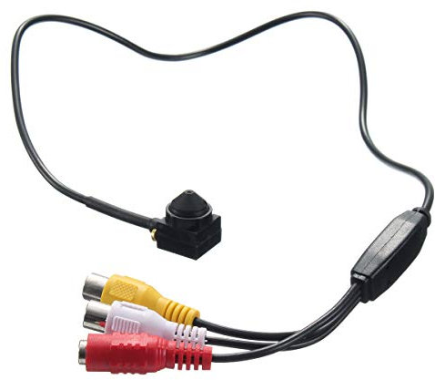 AntDau71 - Mini telecamera cctv cam per dvr con filo CCTV A CONO 205 1200TVL audio video micro camera nascosta per videosorvegianza cw230