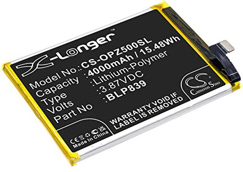 Cameron Sino Akku für Oppo 2213, A94 5G, CPH2211, Reno 5Z 5G 2021 PN:Oppo BLP839 4000mAh / 15.48Wh