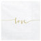 60 tovaglioli in carta per eventi party compleanno nascita 33x33 cm feste a tema comunione cerimonia rendi ogni giorno speciale (Love)