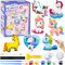 FAMKEEP Unicorn Toy Girl Painting Kit, Unicornios para Niñas Regalo, Kids Painting Crafts, Unicorn Kids Toy Gift para niñas de 3 a 12 Años，Juegos Niños 4-10 Años Regalos Cumpleaños Niños